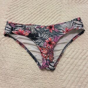 Floral Bikini Bottoms with Cinching on the Back Size Small